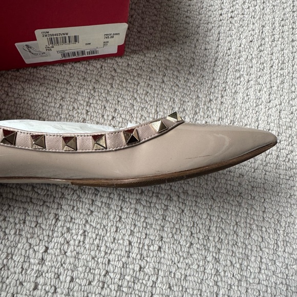 Valentino Rockstud nude patent flats - Picture 13 of 14
